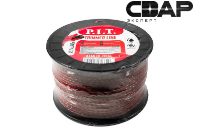 Леска для триммеров двухцветная P.I.T. 3LB 2,4 мм, бухта 340м (ATML01-D24L)