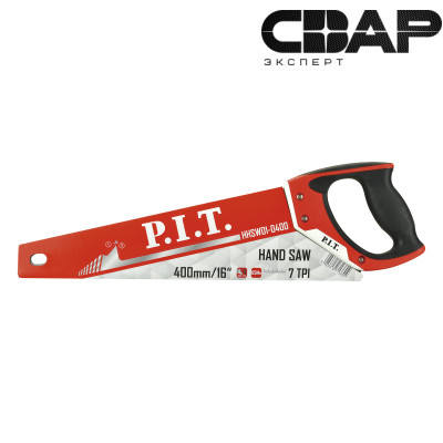 Ножовка по дереву P.I.T. 400 мм, 7зубов(HHSW01-0400)