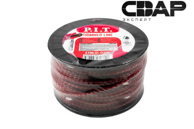 Леска для триммеров двухцветная P.I.T. 3LB 3,0 мм, бухта 180м (ATML01-D30L)