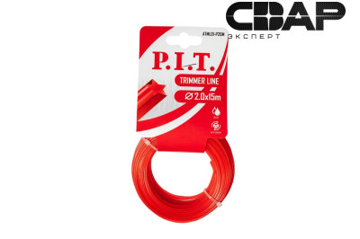 Леска для триммеров звезда P.I.T. 15 м x 2,0 мм, картон (ATML01-P20M)