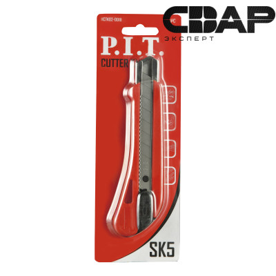 Нож строительный P.I.T. 18x100 мм, 7 сегментов(HCTK02-0018)