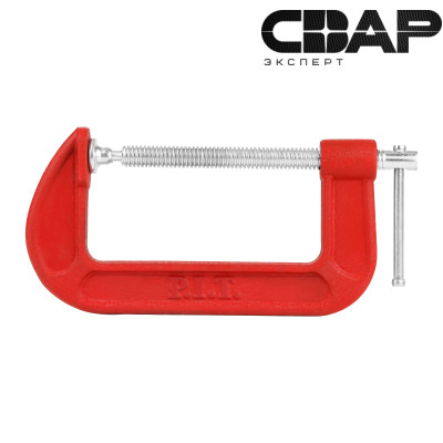 Струбцина винтовая P.I.T. CONTROL HCLG01-0125 (тип G, 125х63 мм, 6000 Н, сталь/чугун, 0,82 г.)