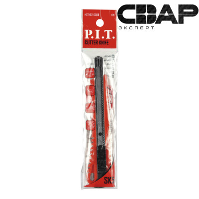 Нож строительный P.I.T. 9x90 мм, 12 сегментов(HCTK02-0009)