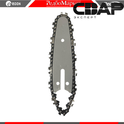 Комплект: шина + цепь Edon ACS-18/4 (длина 4&quot;, шаг 1/4&quot;; 28 звена; 1.1 - 1,3 мм.)