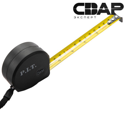 Рулетка с фиксатором P.I.T. 5 м x 19 мм, ABS (HTPM03-0519)