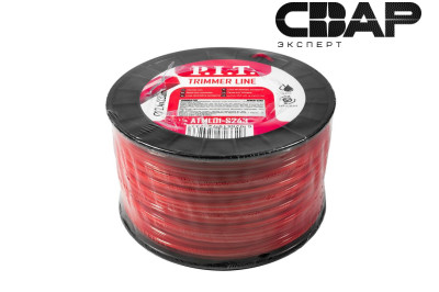 Леска для триммеров квадрат P.I.T. 3LB 2,4 мм, бухта 233м (ATML01-S243)