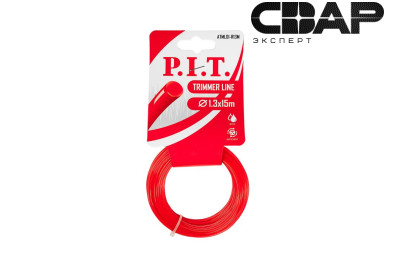 Леска для триммеров круг P.I.T. 15 м x 1,3 мм, картон (ATML01-R13M)