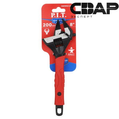 Ключ разводной P.I.T. ADVANCE HADW03-0200 (200мм, 35мм, тонкие губки 5мм, кованая сталь)