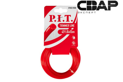 Леска для триммеров круг P.I.T. 15 м x 1,6 мм, картон (ATML01-R16M)