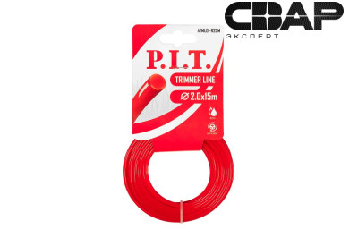 Леска для триммеров круг P.I.T. 15 м x 2,0 мм, картон (ATML01-R20M)