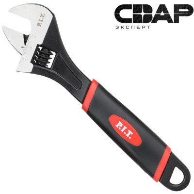 Ключ разводной P.I.T. HADW01-0200 (200мм, 24мм, двухкомпонентная рукоятка)