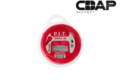 Леска для триммеров круг P.I.T. 15 м x 2,4 мм, блистер (ATML01-R24D)