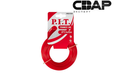 Леска для триммеров круг P.I.T. 15 м x 2,4 мм, картон (ATML01-R24M)