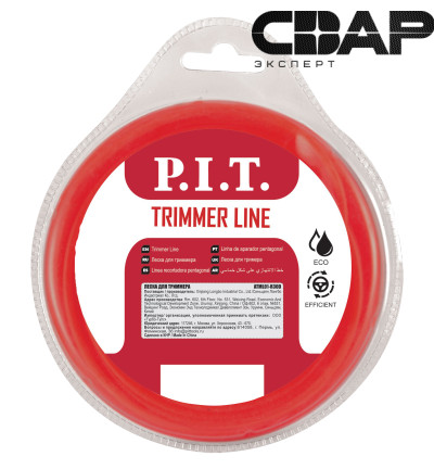 Леска для триммеров круг P.I.T. 15 м x 3,0 мм, блистер (ATML01-R30D)