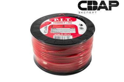 Леска для триммеров круг P.I.T. 3LB 2,4 мм, бухта 260м (ATML01-R243)