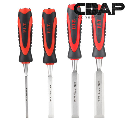 Набор стамесок по дереву плоские P.I.T. cерия CONTROL HSET02-0004 (4 шт)