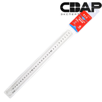 Линейка из нержавеющей стали P.I.T. ADVANCE HSTR01-0300 (300 мм, метрическая, двойная шкала в мм)