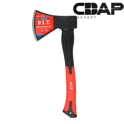 Топор с фибергласовой рукояткой P.I.T. ADVANCE HAXF01-0600 (600/1030г, кованый, 405мм)