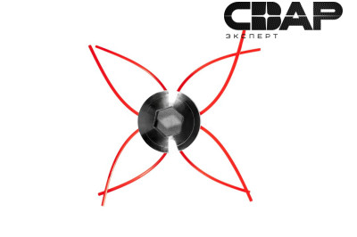 Головка-шпуля для триммеров P.I.T. тип &quot;паук&quot;, 2 уса лески по 28см, Ø3,0мм (ATML02-TH05)