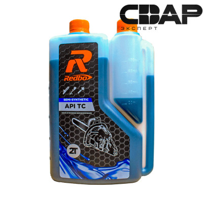 Масло полусинтетическое моторное Redbo API TC 1LB 2T,Дозаторная канистра, 1л.