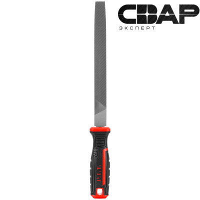 Напильник плоский P.I.T. HFLF01-0200 (№2, 300/200мм, перекрестная насечка, двухкомп. рукоятка)