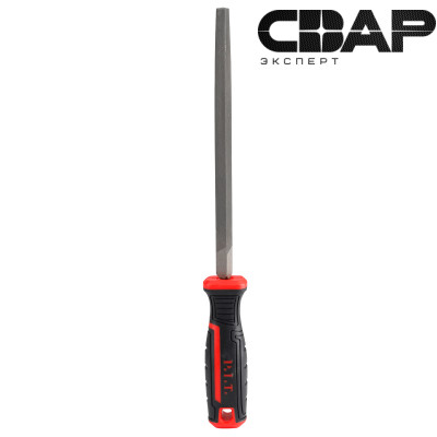 Напильник трёхгранный P.I.T. HTRF01-0200 (№2, 300/200мм, перекрестная насечка, двухкомп. рукоятка)