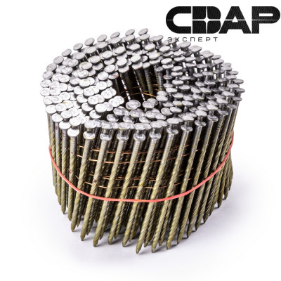 Гвозди барабанные с винтовой накаткой с цинковым покрытием 2,5 х 60 мм 300 шт. AERO