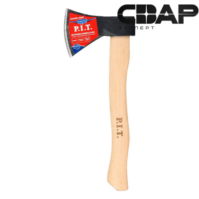 Топор с деревянной рукояткой P.I.T. ADVANCE HAXW01-0800 (800/1010 г, кованый, 400 мм)