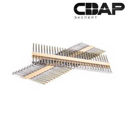 Гвозди реечные финишные P0A GL с цинковым покрытием, угол наклона 21 градус, 2,8 x 80 мм 150 шт. AERO