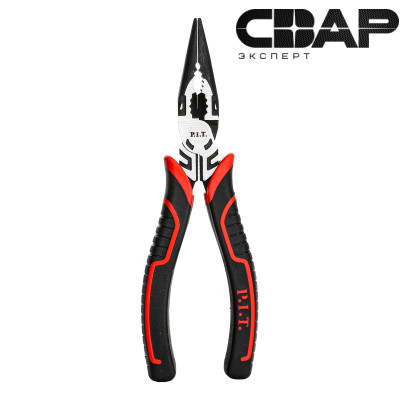 Длинногубцы прямые усиленные, 200 мм P.I.T. (HPLP03-0200)